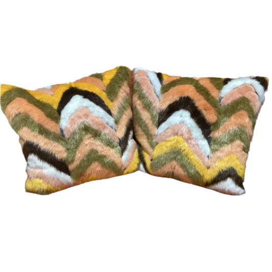 Faux fur Chevron Pillow