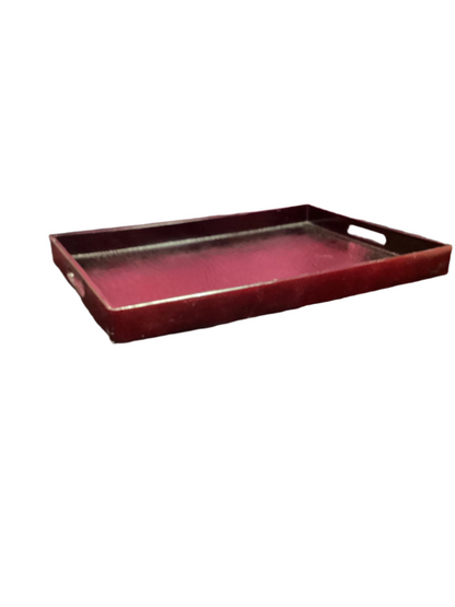 Alligator Burgundy Tray