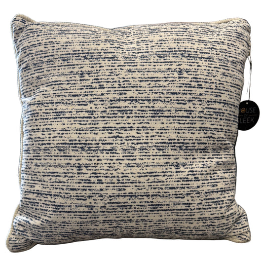 Blue/Cream Accent Pillow