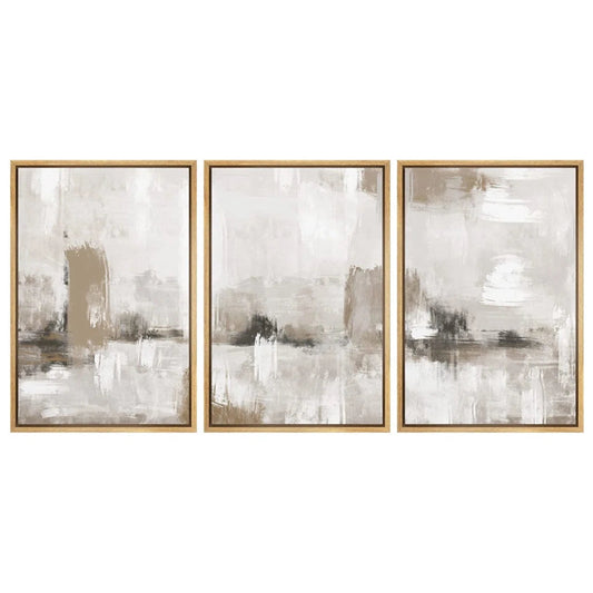 Collage Abstract Wall Art - Set of 3