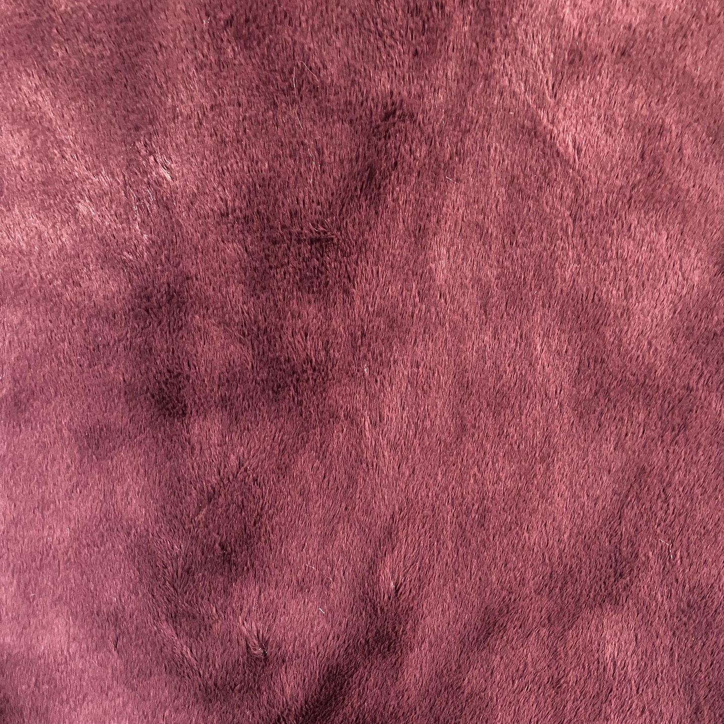 Plum Faux Fur Throw