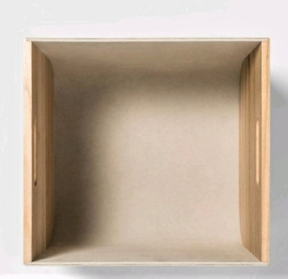 Wood Linen Bin-Open Box