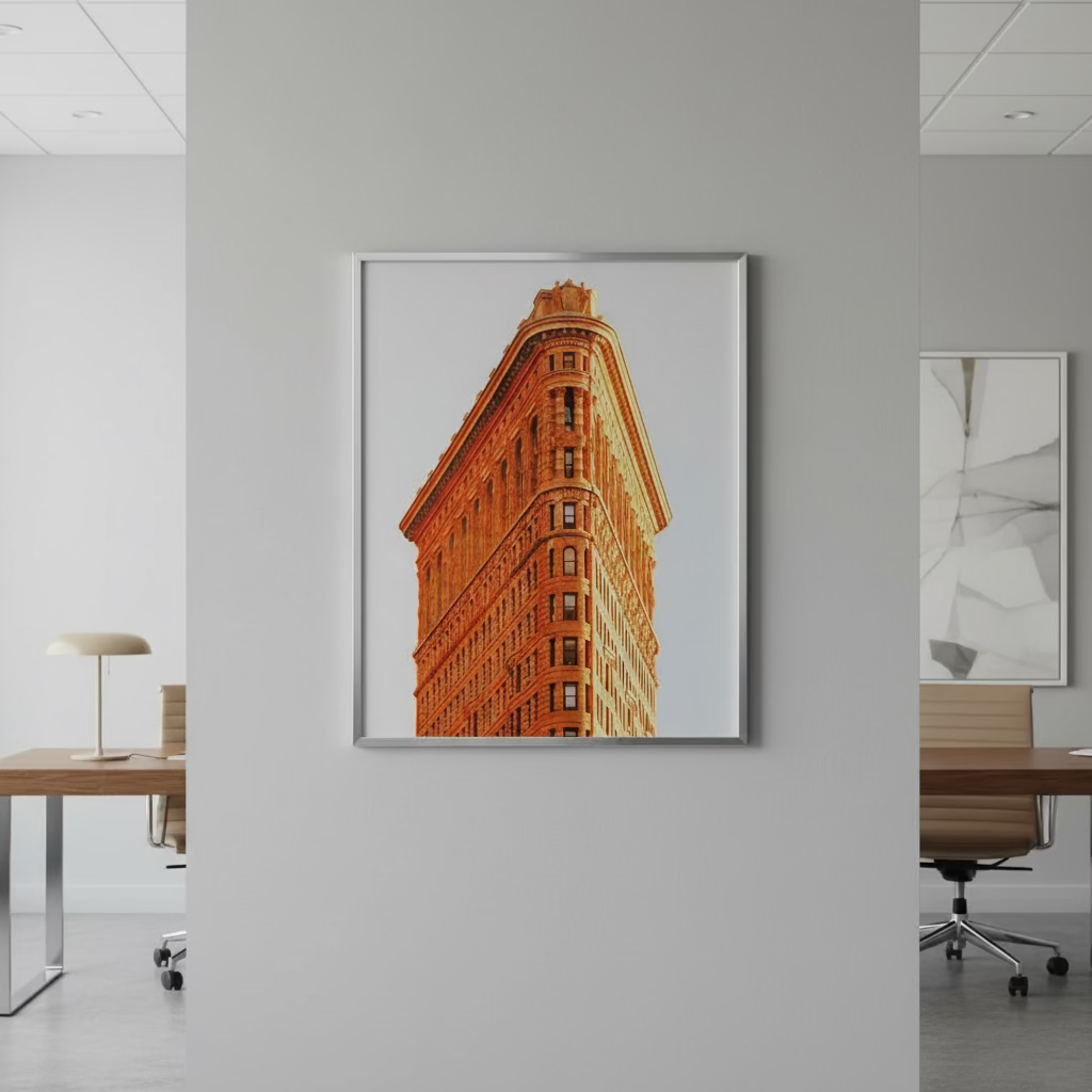 Flatiron Building Reflective Wall Art - Open Box