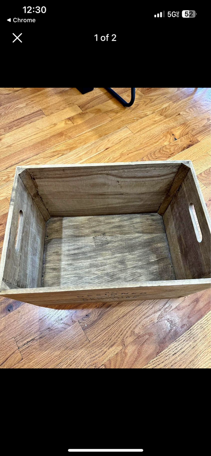 Rustic Wooden Basket