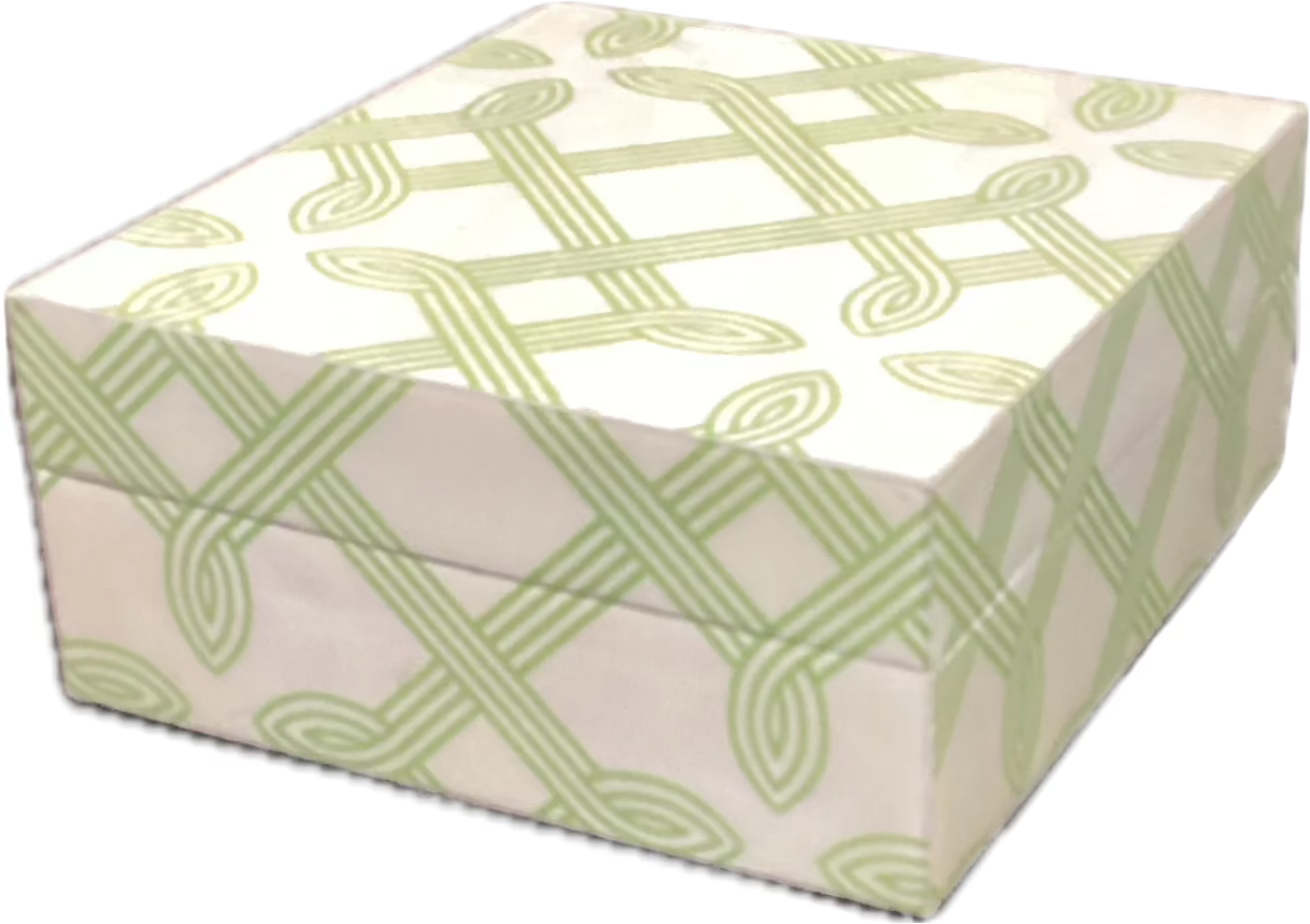 Green & white Vanity Box