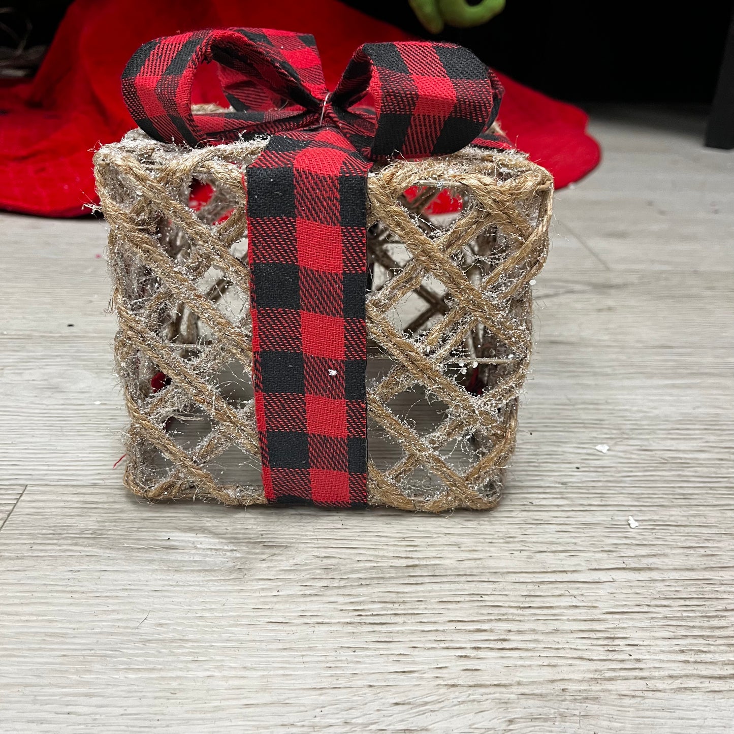 Rustic Plaid Gift Box Set of 3