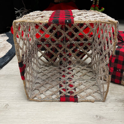 Rustic Plaid Gift Box Set of 3