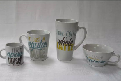 “Love Coffee" Mug Set of 4