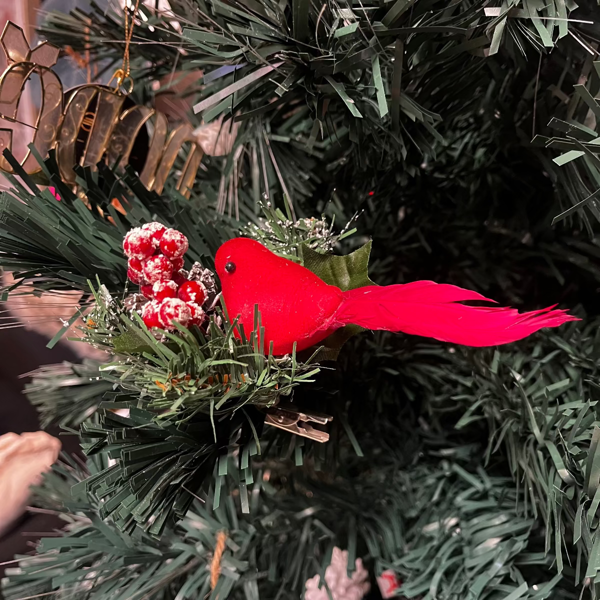 Red cardinal Christmas Tree Ornament *OPEN BOX
