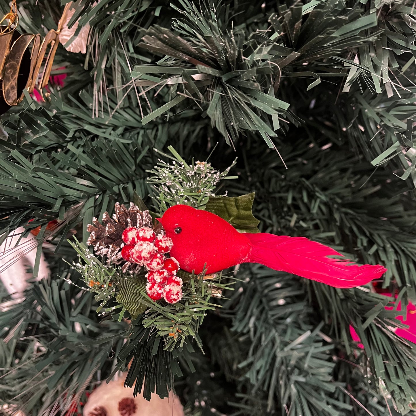 Red cardinal Christmas Tree Ornament *OPEN BOX