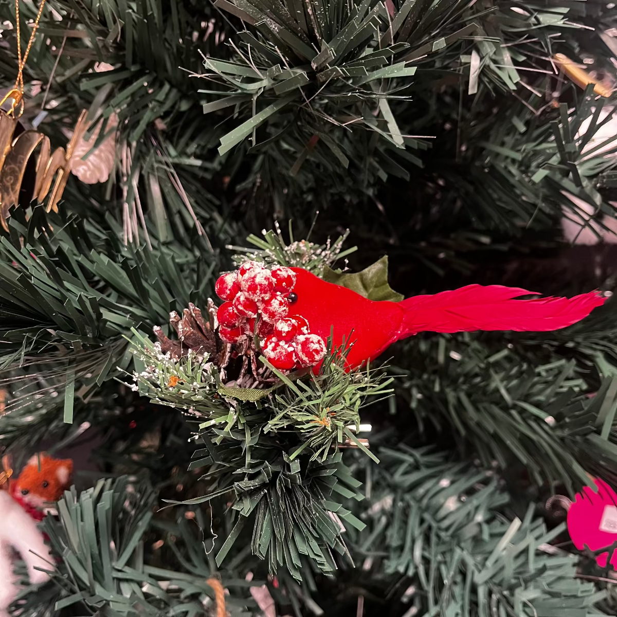 Red cardinal Christmas Tree Ornament *OPEN BOX