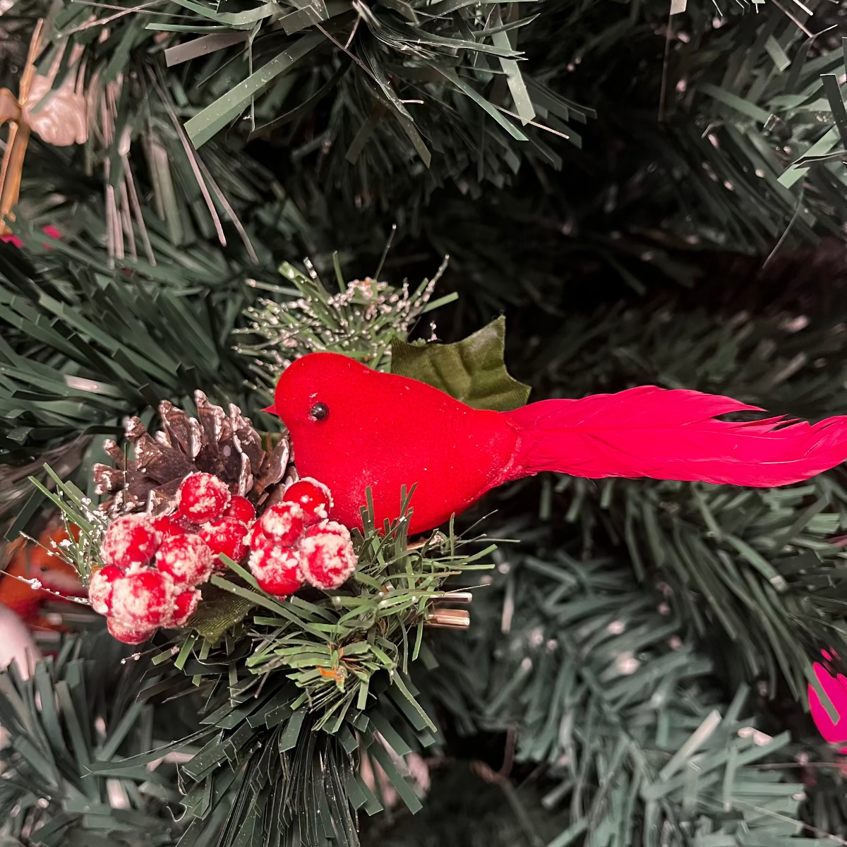 Red cardinal Christmas Tree Ornament *OPEN BOX