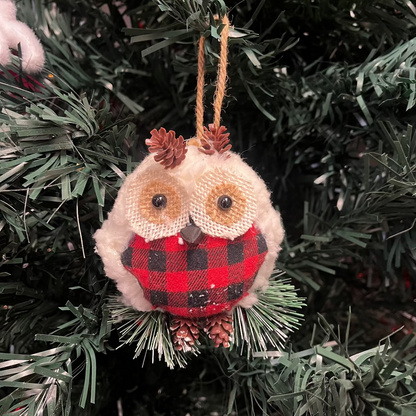Christmas Owl Tree Ornament