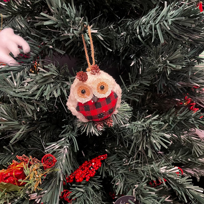 Christmas Owl Tree Ornament