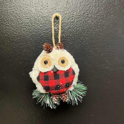 Christmas Owl Tree Ornament