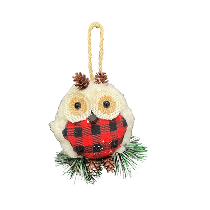 Christmas Owl Tree Ornament