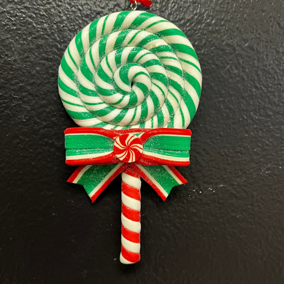 Lollipop Christmas ornament *OPEN BOX