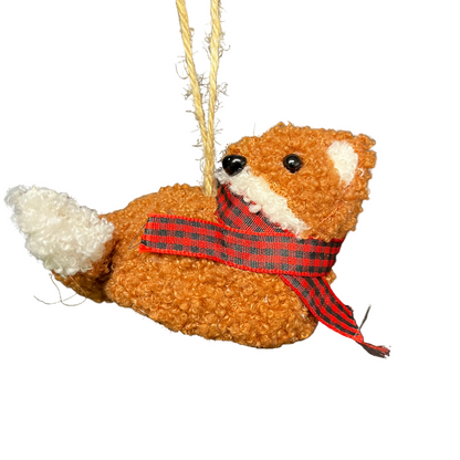 Pom Pom Fox Ornament *OPEN BOX