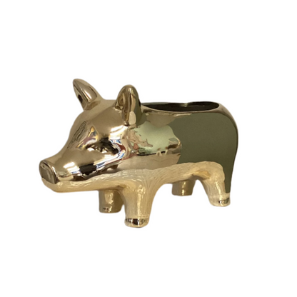 Golden Pig Table Decor