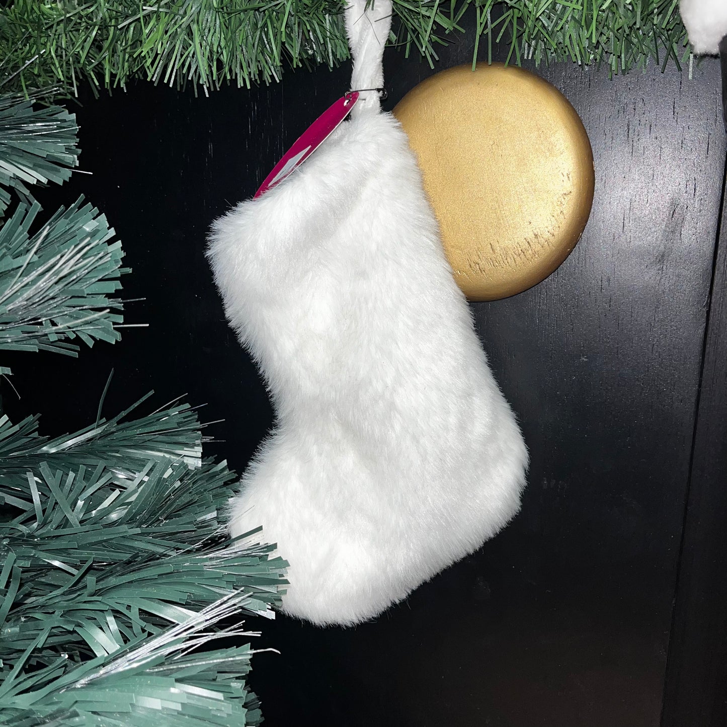 Faux Fur Christmas Stocking