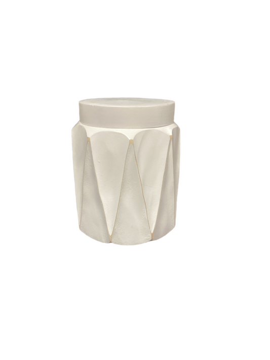 Wooden vase with lid-8083