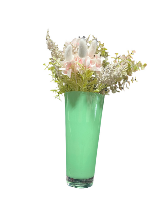 Glass Green Decor Vase-8025