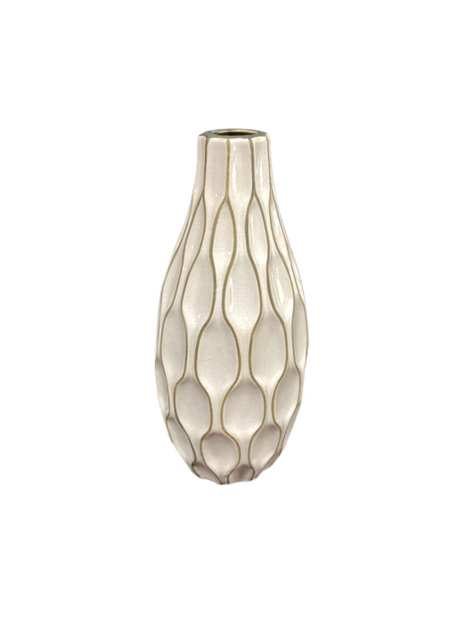 Bone white decorative vase-JAMIE-8006