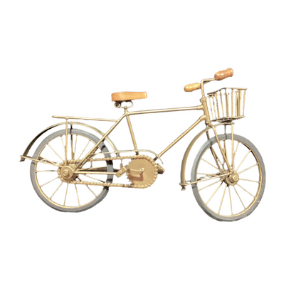 Decorative Vintage Gold 1/4 Scale Pedal Bike