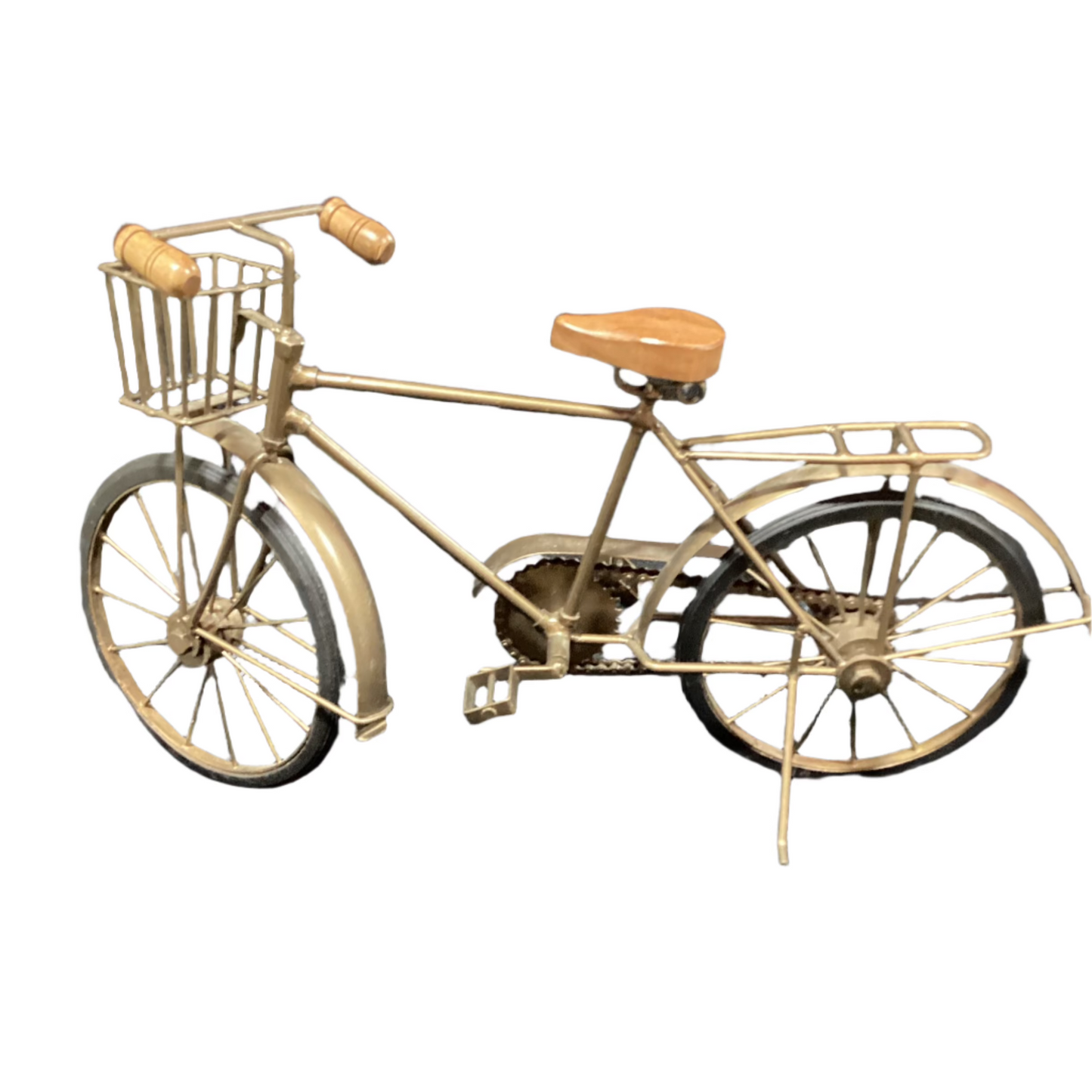 Decorative Vintage Gold 1/4 Scale Pedal Bike