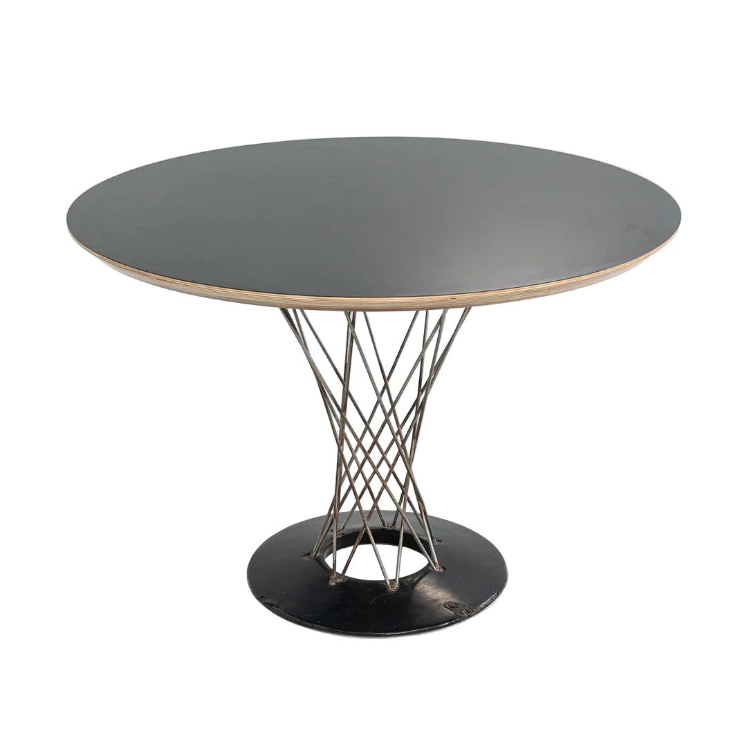 Round Black Dining Table-OPEN BOX