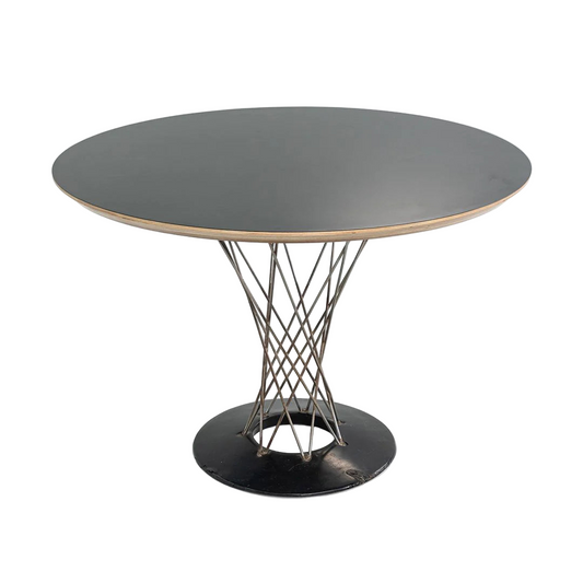 Round Black Dining Table-OPEN BOX