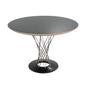 Round Black Dining Table-OPEN BOX