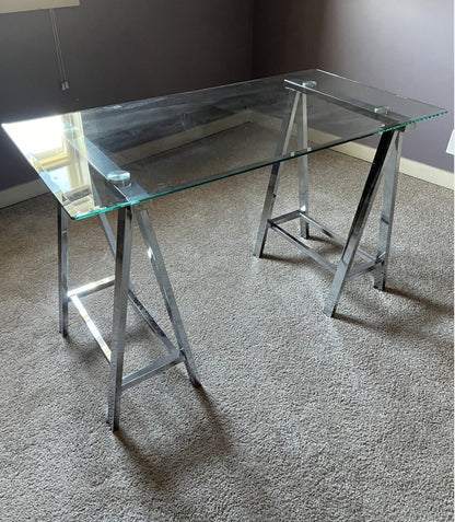 Glass Office Desk - local pick up only