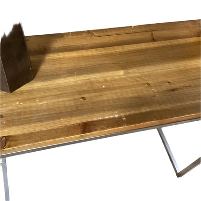 Wood Top Console Table