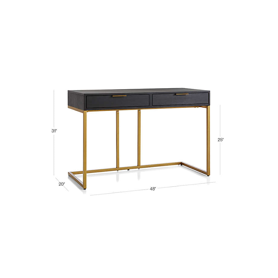 Black &  Gold Desk