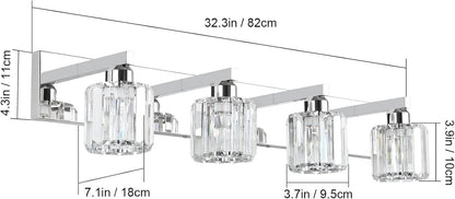 Crystal Bathroom Vanity Light-OPEN BOX