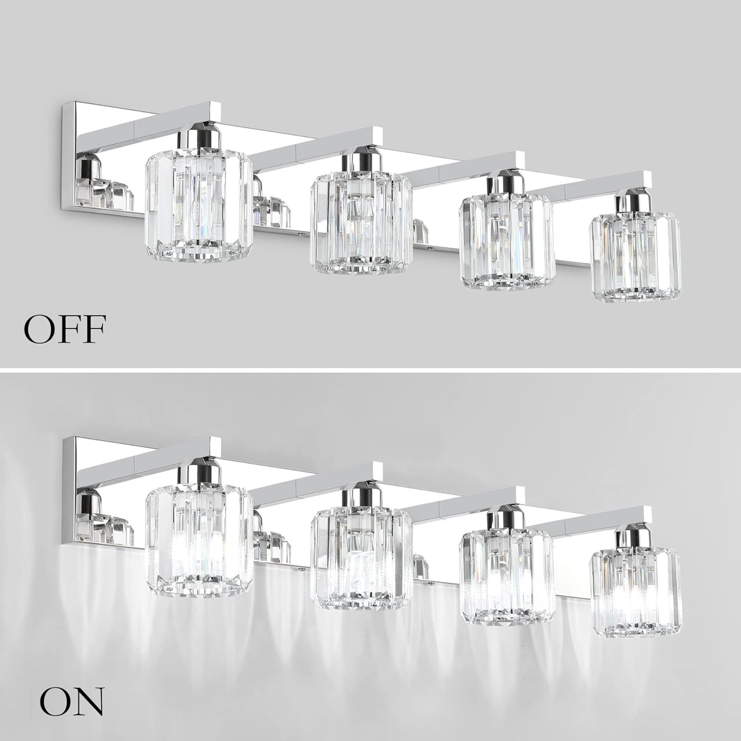 Crystal Bathroom Vanity Light-OPEN BOX