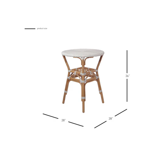 Bistro Wicker Table