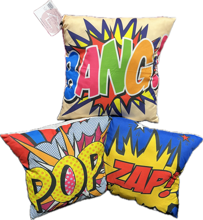 Pop Art Pillow  -Set of 3