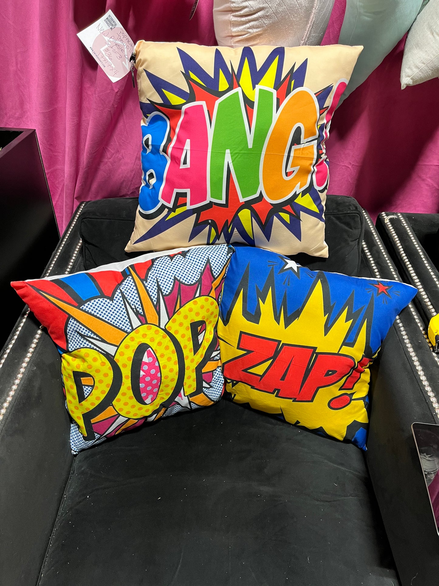 Pop Art Pillow  -Set of 3