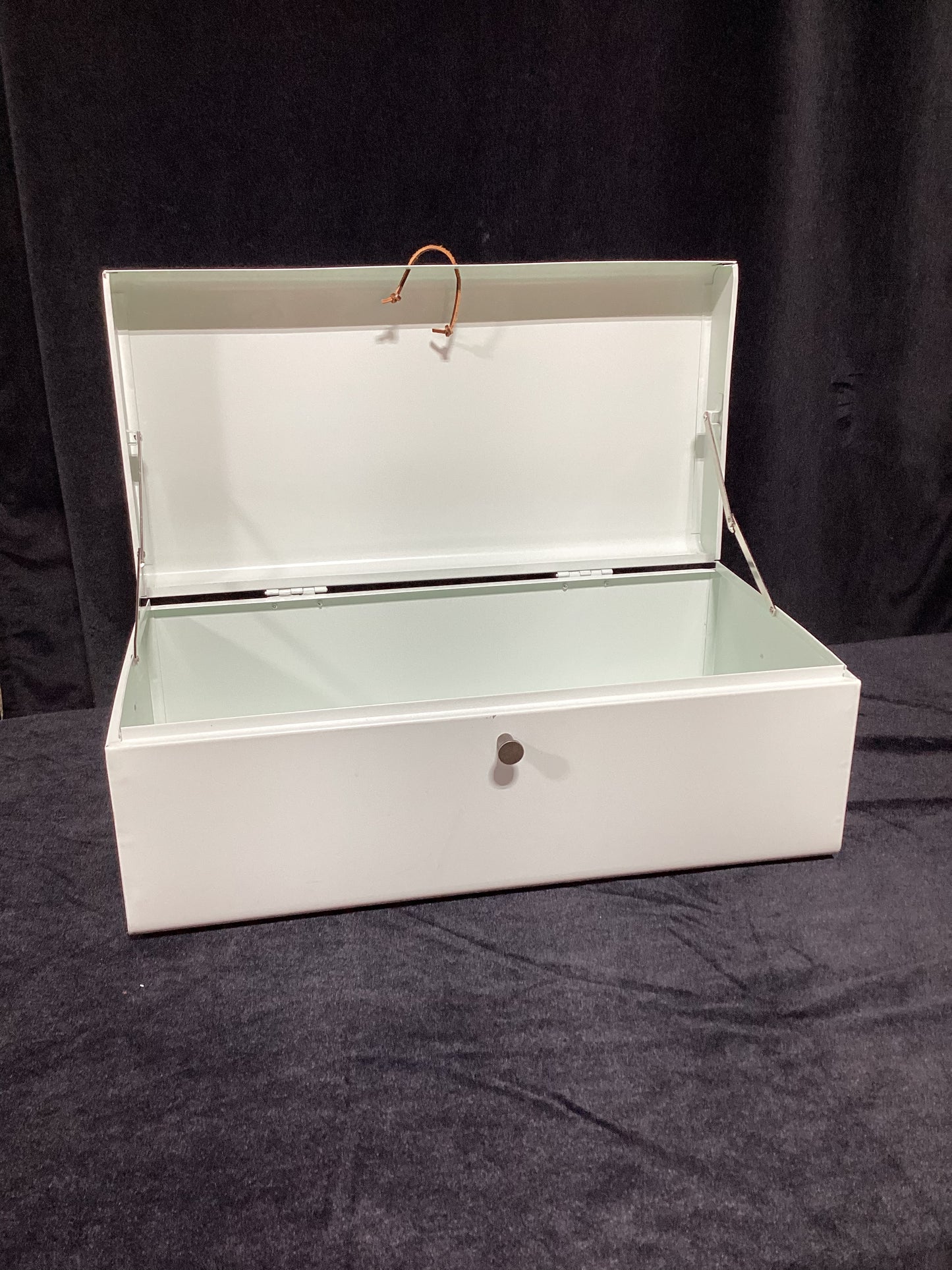 Mint Metal Storage Bin- Local Pick Up Only