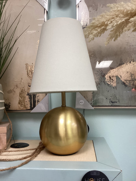 Round Gold Table Lamp