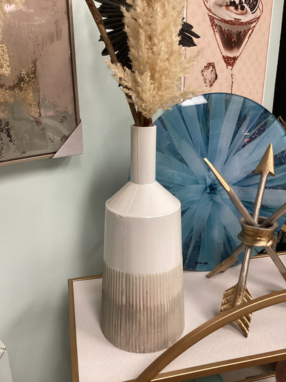 Textured Tin planter Vase-8077