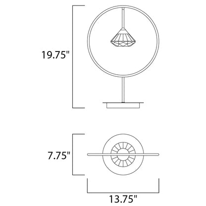 Diamond Circle Table Lamp