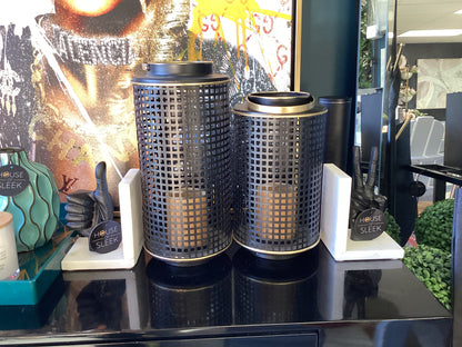 Metal Lantern Candle Holder (Set of 2)