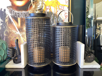 Metal Lantern Candle Holder (Set of 2)