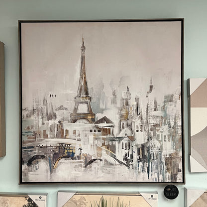 28”x28” Paris Cityscape