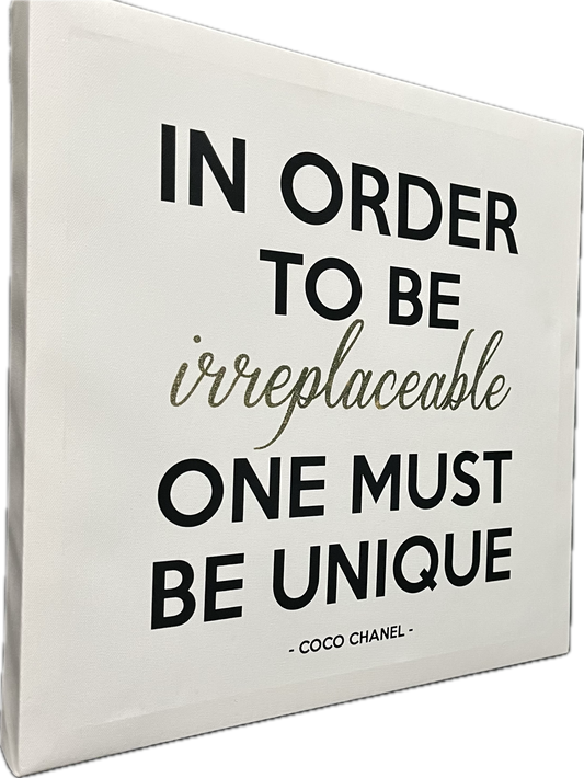 Irreplaceable Coc Chanel quote