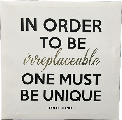 Irreplaceable Coc Chanel quote