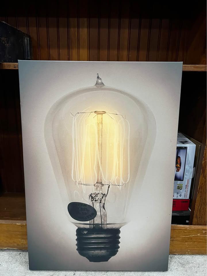 Edison Bulb Print- OPEN BOX